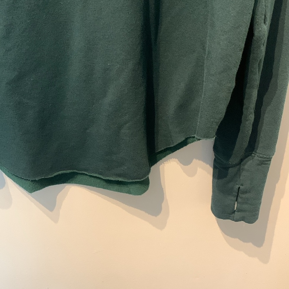 Offline by Aerie Dark Green Fleece Mock Neck Sweater - Picture 4 of 6